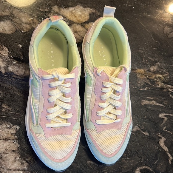 Sandro Paris Flame Sneakers size 8 women’s - Picture 2 of 5